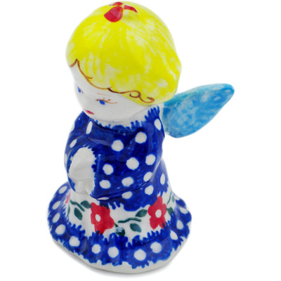 Polish Pottery Angel Figurine 3&quot; Blossom Dots