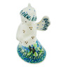Polish Pottery Angel Figurine 4&quot; Lavender Meadow UNIKAT