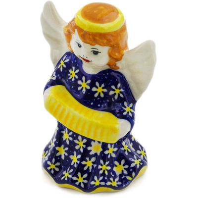 Polish Pottery Angel Figurine 5&quot; Daisy