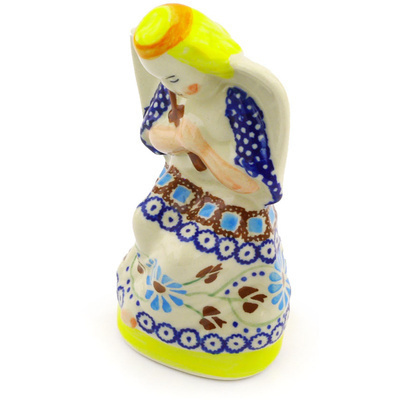 Polish Pottery Angel Figurine 5&quot; UNIKAT