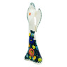 Faience Angel Figurine 9&quot; Blooming Roses