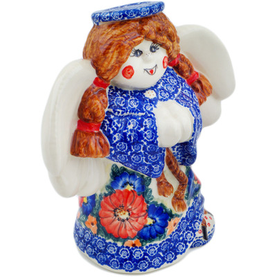 Polish Pottery Angel Figurine 9&quot; Joyous Occasion UNIKAT