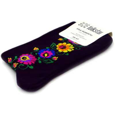 Textile Ankle Socks 12&quot; Black