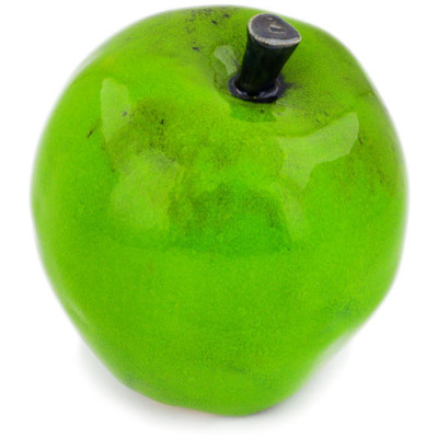 Ceramic Apple Figurine 4&quot; Green