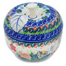 Polish Pottery Apple Shaped Jar 5&quot; Dove Escape UNIKAT