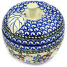 Polish Pottery Apple Shaped Jar 5" Lancaster Rose