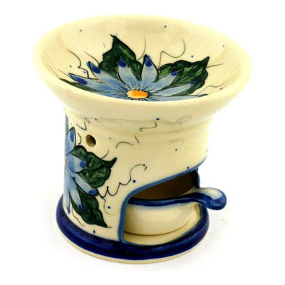 Polish Pottery Aroma Oil Burner Lamp 4&quot; Felicia UNIKAT