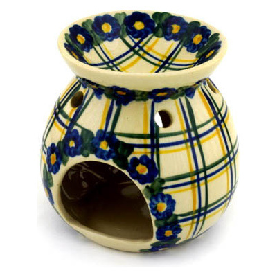 Polish Pottery Aroma Oil Burner Lamp 4&quot;