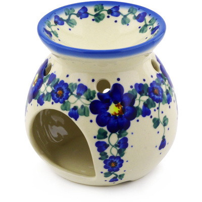 Polish Pottery Aroma Oil Burner Lamp 4&quot; UNIKAT