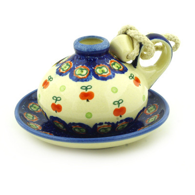 Polish Pottery Aroma Oil Burner Lamp 5&quot;