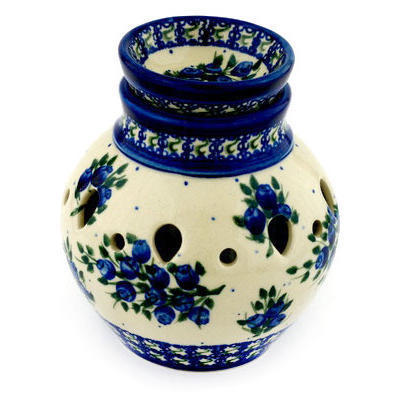 Polish Pottery Aroma Oil Burner Lamp 5&quot;