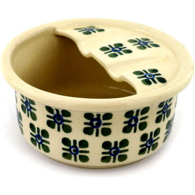 Polish Pottery Ashtray 4&quot; Four Square Dots