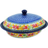 Polish Pottery Baker with Cover 12&quot; Fall Vibes