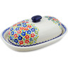 Polish Pottery Baker with Cover 15&quot; Wildflower Dreamscape