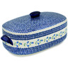 Polish Pottery Baker with Cover 18&quot; Sweet Dreams