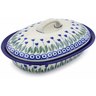 Polish Pottery Baker with Cover 8&quot; Water Tulip