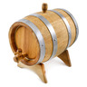 Wood Barrel with Tap 162 oz Wood