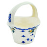 faience Basket with Handle 8&quot; Nostalgic