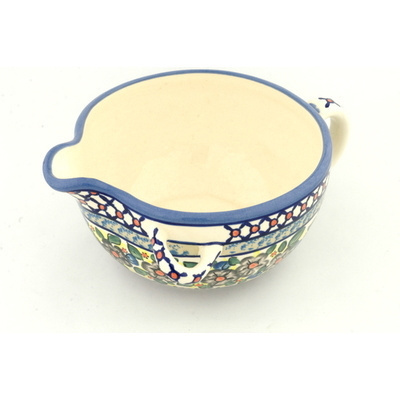 Polish Pottery Batter Bowl 10&quot;