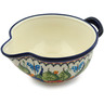 Polish Pottery Batter Bowl 10&quot; Spring Splendor UNIKAT
