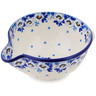 Polish Pottery Batter Bowl 7&frac12;-inch Blue Spring