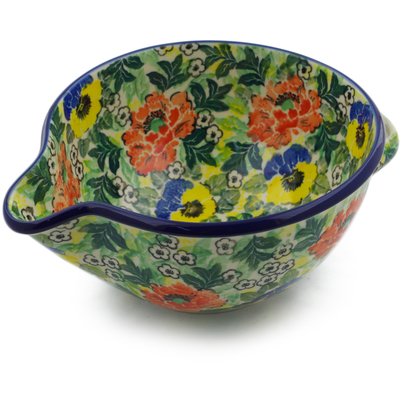 Polish Pottery Batter Bowl 7&frac12;-inch Breathtaking UNIKAT