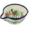 Polish Pottery Batter Bowl 7&frac12;-inch Canna Lily Elegance UNIKAT