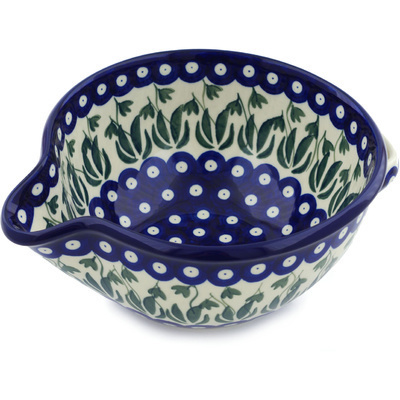 Polish Pottery Batter Bowl 7&frac12;-inch Garden Pot