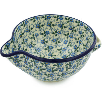 Polish Pottery Batter Bowl 7&frac12;-inch Summer Wind