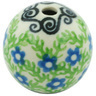 Polish Pottery Bead 1&quot; Exotic Wreath
