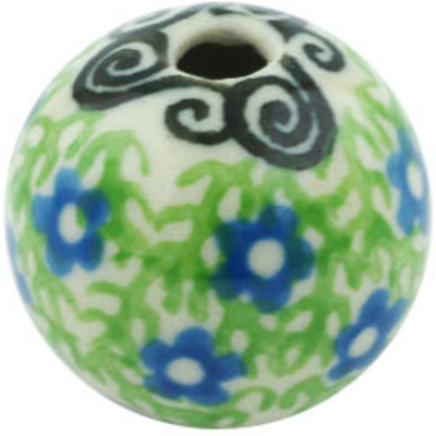 Polish Pottery Bead 1&quot; Exotic Wreath