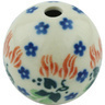 Polish Pottery Bead 1&quot; Hanging Flowers