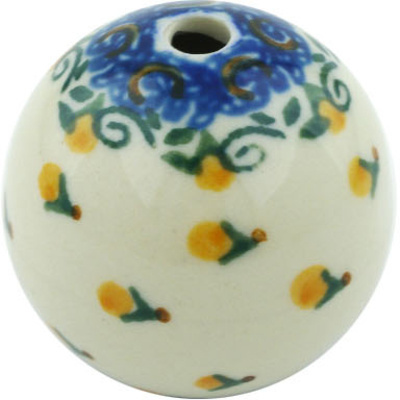 Polish Pottery Bead 1&quot; Summer Grapes