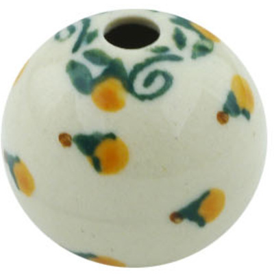 Polish Pottery Bead 1&quot; Summer Grapes