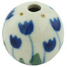 Polish Pottery Bead 1&quot; Water Tulip