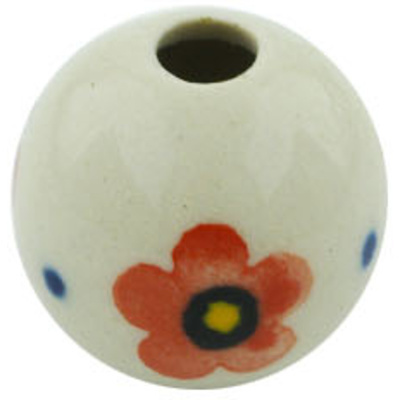 Polish Pottery Bead &frac34;-inch Flower Shower