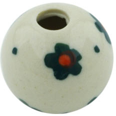 Polish Pottery Bead &frac34;-inch Forever Green