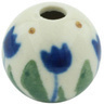 Polish Pottery Bead &frac34;-inch Water Tulip