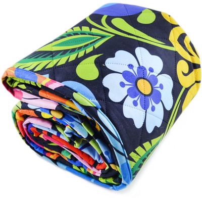 Textile Bed cover 82 inch x 90 inch Black
