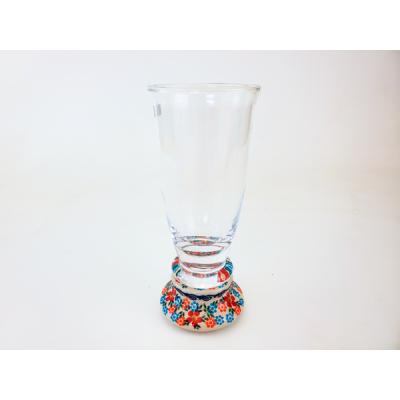 Glass Beer Glass Floral Frenzy