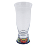 Polish Pottery Beer Glass Spotted Garden UNIKAT