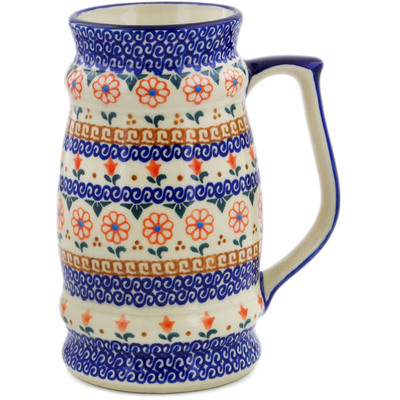 Polish Pottery Beer Mug 30 oz Amarillo