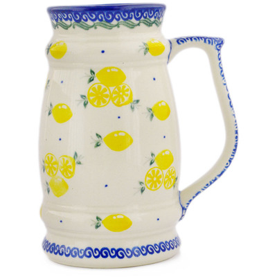 Polish Pottery Beer Mug 30 oz Main Squeeze