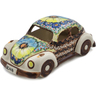 Polish Pottery Beetle Car Figurine 10&quot; Sweet Emotions UNIKAT