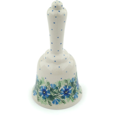 Polish Pottery Bell Figurine 6&quot; Polish Wreath