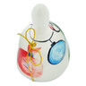 Faience Bell Ornament 3&quot; Christmas Colors