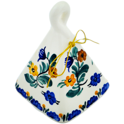 faience Bell Ornament 3&quot; Fleeting Moment