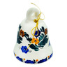 faience Bell Ornament 3&quot; Fleeting Moment