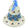 Polish Pottery Bell Ornament 4&quot; Burst Of Color