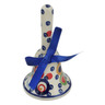 Polish Pottery Bell Ornament 5&quot; Bubble Machine UNIKAT